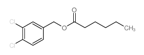 Hexanoic acid,(3,4-dichlorophenyl)methyl ester结构式