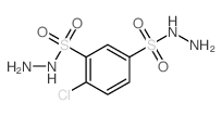 1,3-Benzenedisulfonicacid, 4-chloro-, S1,S3,1,3-tetrahydrazide结构式