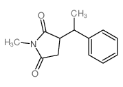 1-methyl-3-(1-phenylethyl)pyrrolidine-2,5-dione结构式