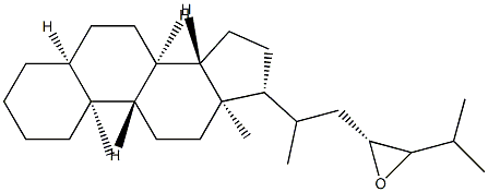 23,24-Epoxy-5β-cholestane结构式