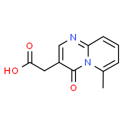 6-Methyl-4-oxo-4H-pyrido[1,2-a]pyrimidine-3-acetic acid Structure