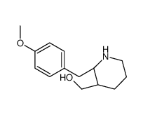 [(2S,3R)-2-[(4-methoxyphenyl)methyl]piperidin-3-yl]methanol Structure