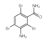 Benzamide,3-amino-2,4,6-tribromo- Structure