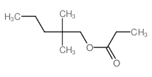 1-Pentanol,2,2-dimethyl-, 1-propanoate Structure