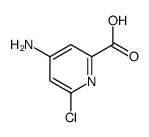 4-氨基-6-氯甲酸吡啶结构式