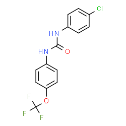 1-(4-Chlorophenyl)-3-[4-(trifluoromethoxy)phenyl]urea结构式