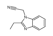 1H-Benzimidazole-1-acetonitrile,2-ethyl-(9CI) structure