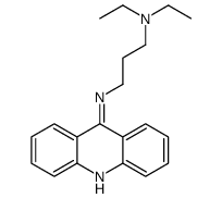 N-acridin-9-yl-N',N'-diethylpropane-1,3-diamine Structure