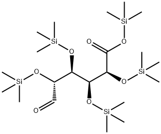 2-O,3-O,4-O,5-O-Tetrakis(trimethylsilyl)-D-glucuronic acid trimethylsilyl ester结构式