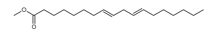 8,11-Octadecadienoic acid, methyl ester结构式