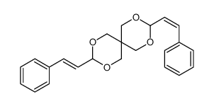 3,9-bis(2-phenylethenyl)-2,4,8,10-tetraoxaspiro[5.5]undecane Structure