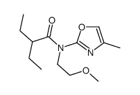 2-ethyl-N-(2-methoxyethyl)-N-(4-methyl-1,3-oxazol-2-yl)butanamide结构式