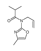 2-methyl-N-(4-methyl-1,3-oxazol-2-yl)-N-prop-2-enylpropanamide结构式