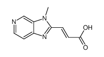 3-(3-methylimidazo[4,5-c]pyridin-2-yl)prop-2-enoic acid结构式