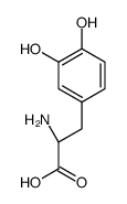 2-Amino-3-(3,4-dihydroxyphenyl)propanoic acid结构式