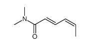 N,N-dimethylhexa-2,4-dienamide Structure