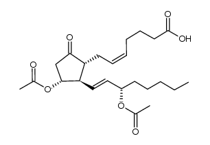 11,15-diacetyl-prostaglandin E2结构式