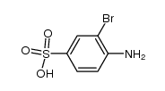 4-amino-3-bromo-benzenesulfonic acid Structure