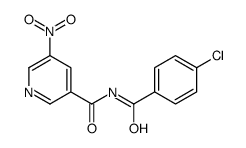 N-(4-chlorobenzoyl)-5-nitropyridine-3-carboxamide Structure
