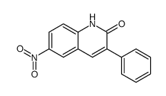 6-nitro-3-phenyl-1H-quinolin-2-one结构式