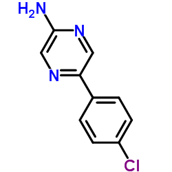 5-(4-Chlorophenyl)-2-pyrazinamine Structure