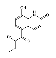 5-(2-Bromo-1-oxobutyl)-8-hydroxy-2(1H)-quinolinone Structure