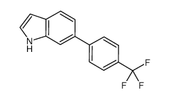 6-(4-(trifluoromethyl)phenyl)-1H-indole结构式
