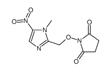1-[(1-methyl-5-nitroimidazol-2-yl)methoxy]pyrrolidine-2,5-dione Structure