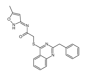 Acetamide, N-(5-methyl-3-isoxazolyl)-2-[[2-(phenylmethyl)-4-quinazolinyl]thio]- (9CI) picture