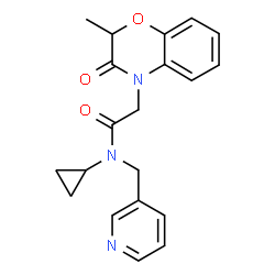4H-1,4-Benzoxazine-4-acetamide,N-cyclopropyl-2,3-dihydro-2-methyl-3-oxo-N-(3-pyridinylmethyl)-(9CI) Structure