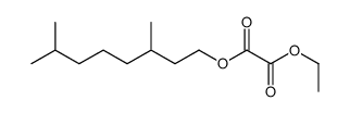 2-O-(3,7-dimethyloctyl) 1-O-ethyl oxalate结构式