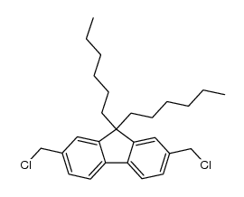 2,7-bis(chloromethyl)-9,9'-dihexyl-9H-fluorene Structure