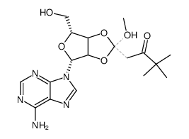 O2',O3'-(1-methoxy-4,4-dimethyl-3-oxo-pentane-1,1-diyl)-adenosine Structure