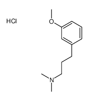 3-(3-methoxyphenyl)-N,N-dimethylpropan-1-amine,hydrochloride Structure