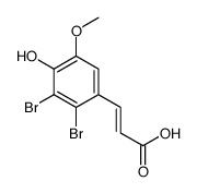 3-(2,3-dibromo-4-hydroxy-5-methoxyphenyl)prop-2-enoic acid Structure