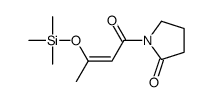 1-(3-trimethylsilyloxybut-2-enoyl)pyrrolidin-2-one Structure