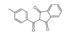 2-(4-methylbenzoyl)indene-1,3-dione结构式