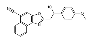 2-[2-Hydroxy-2-(4-methoxy-phenyl)-ethyl]-naphtho[1,2-d]oxazole-5-carbonitrile结构式
