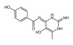 N-(2-amino-5-hydroxy-6-methylpyrimidin-4-yl)-4-hydroxybenzamide结构式