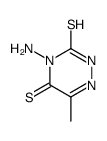 4-amino-6-methyl-2H-1,2,4-triazine-3,5-dithione结构式