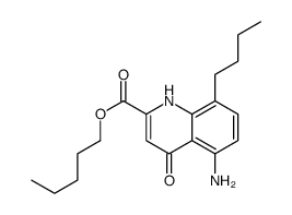 pentyl 5-amino-8-butyl-4-oxo-1H-quinoline-2-carboxylate Structure