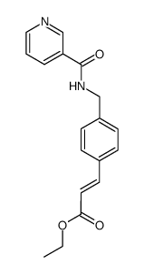 3-{4-[(nicotinoylamino)methyl]phenyl}acrylic acid ethyl ester结构式