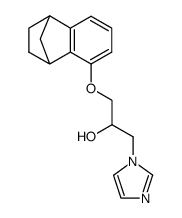1-imidazol-1-yl-3-(1,2,3,4-tetrahydro-1,4-methano-naphthalen-5-yloxy)-propan-2-ol结构式