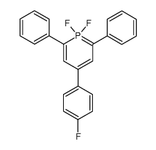 1,1-difluoro-4-(4-fluoro-phenyl)-2,6-diphenyl-1λ5-phosphinine结构式