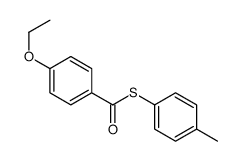 S-(4-methylphenyl) 4-ethoxybenzenecarbothioate Structure