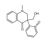 3-hydroxymethyl-1-methyl-3-(1-oxy-pyridin-2-yl)-2,3-dihydro-1H-quinolin-4-one结构式
