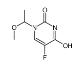 5-fluoro-1-(1-methoxyethyl)pyrimidine-2,4-dione结构式