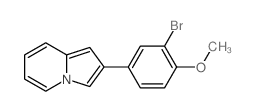 2-(3-bromo-4-methoxy-phenyl)indolizine picture