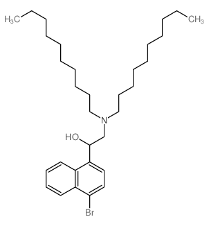 1-Naphthalenemethanol,4-bromo-a-[(didecylamino)methyl]- structure