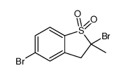 2,5-dibromo-2-methyl-3H-1-benzothiophene 1,1-dioxide Structure